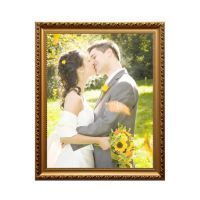 实木相框挂墙照片12寸16寸24寸30寸32寸36寸婚纱照全家相框|398金色 30寸(50.5*75.5)厘米