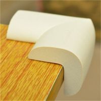 儿童防撞角垫防撞条防撞角桌子防撞角加厚桌角保护套包角防磕碰撞|米白色自己贴胶 8只