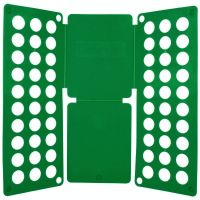 叠衣板创意大号折衣板叠衣服衣服收纳整理架衬衣服折叠板|[成人直板无需组装绿色]