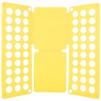 叠衣板创意大号折衣板叠衣服衣服收纳整理架衬衣服折叠板|[成人直板无需组装黄色]