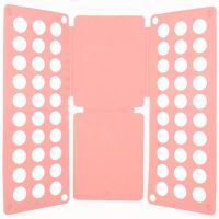 叠衣板创意大号折衣板叠衣服衣服收纳整理架衬衣服折叠板|[成人直板无需组装粉色]