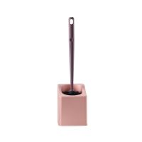 马桶刷厕所刷 厕所用品卫生间用品全套 软毛厕所刷子卫生间置物架|樱花粉 多功能款（带置物架）