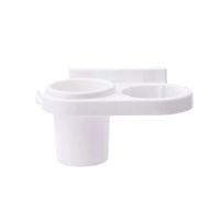 挂吹风机浴室置物架吸盘免打孔卫生间壁挂风筒架电吹风架子家用|时尚白 吹风机架1个(送免打孔胶片)