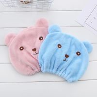 吸水干发帽女干发擦头发速干长发毛巾加厚包头巾的洗头浴帽|粉色+蓝色2个