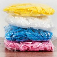 一次性浴帽加厚洗澡防水防油防尘套成人头套焗油染发酒店淋浴用|100个 一次性浴帽(粉色加厚款)