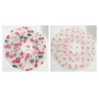 加厚浴帽防水沐浴帽淋浴单层头套帽厨房防油烟帽子女士款洗澡发套|樱桃2代+红圆点