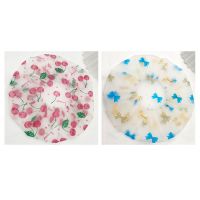 加厚浴帽防水沐浴帽淋浴单层头套帽厨房防油烟帽子女士款洗澡发套|樱桃2代+蝴蝶结