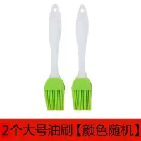 家用耐高温油刷子厨房烙饼硅胶油刷烘焙烧烤刷不掉毛油刷子|2把大油刷[颜色随机]