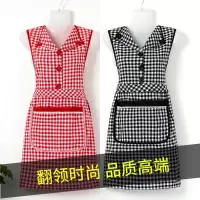 围裙女夏季薄款厨房坎肩罩衣新品棉布时尚可爱干活上班工作服