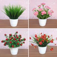 客厅仿真花摆设塑料假花向日葵小盆栽红掌餐桌面卧室绿植摆件绢花