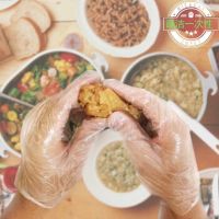 加厚一次性透明手套食品餐饮烧烤厨房龙虾烘焙美容家务pe卫生手套|[加厚款10包1000只]