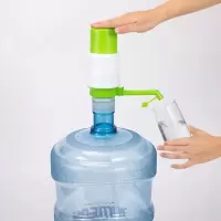 桶装水抽水器手压式饮水桶净水桶矿泉水饮水机手动吸水器压水器|【5H+直插【带止水阀】2个装