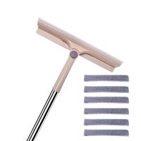 擦玻璃器搽玻璃双层玻璃刮水器高层窗户伸缩杆清洗玻璃擦窗器|卡其色 升级款擦窗器【共3布】推荐款