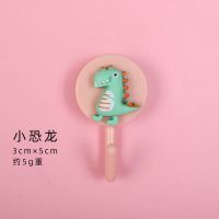 挂钩可爱创意免打孔无痕粘胶宿舍卧室浴室厨房门后墙美观粘钩|[粉色小恐龙]5个