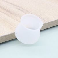 硅胶桌椅保护套凳子桌子防滑防噪音脚垫圆凳方凳通用耐磨|白色 8只装