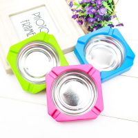 创意个性家居日用烟灰缸耐摔塑料烟缸金属烟灰缸饭店酒吧ktv烟蛊|方型 1个