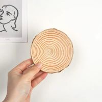 ins风日式餐具榉木盘椭圆形茶托创意实木早餐玻璃杯一人食托盘|圆形10cm