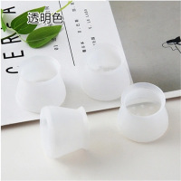 硅胶桌椅保护套桌脚垫桌腿脚套椅子保护垫凳子套椅脚垫通用型|透明白-圆形 32个装[桌椅保护套]送2个备用
