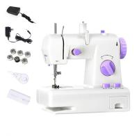 缝纫机208 电动台式家用小型迷你脚踏多功能便携衣车厚全自动|出厂标配+一包针