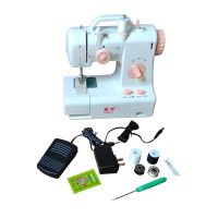 缝纫机208 电动台式家用小型迷你脚踏多功能便携衣车厚全自动|318升级版标配+针+千枚通