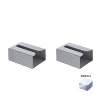 免打孔式纸巾盒收纳盒多功能车内厨房洗手间客厅卧室挂壁式抽纸盒|灰色+灰色+强力无痕胶片4片