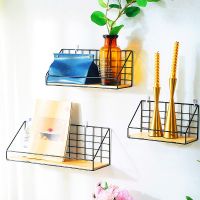 免打孔墙上隔板置物架卧室卫生间收纳客厅厨房宿舍置物架|黑色普通款 [特惠三个整套]小+中+大