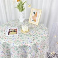 ins风格子碎花桌布绒布少女学生书桌布垫拍照背景布餐桌茶几|满天星花朵 80*120CM