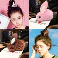 扫码地推小礼品扫街毛绒兔子发夹开业实用小礼物