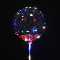 气球波波球飘空气球发光透明卡通球中球地推亮光|发光波波球花瓣款 10套