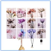 无痕挂钩贴厨房浴室洗手间墙壁墙粘钩挂衣钩学生可爱|水墨花[10个装]强力粘