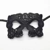 化妆舞会公主蕾丝眼罩半脸面具派对成人性感夫妻情趣万圣节道具|猫女-定型