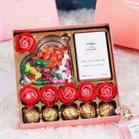 520果仁巧克力礼盒创意生日礼物女七夕情人节礼物送女友礼品|25格[香水花]糖