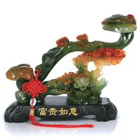 玉如意摆件招客厅装饰品家居里酒柜现代摆件玄关桌上工艺品摆设
