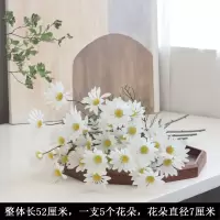 家居雏菊洋甘菊非洲菊波斯菊仿真花菊花人造绢花家居客厅|白色 1只