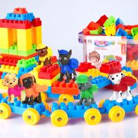 汪汪队儿童大颗粒积木玩具早教力男女孩宝宝拼装组装1-2-3岁