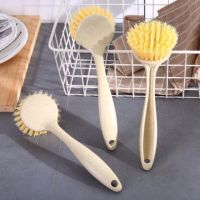 锅刷洗锅洗锅刷不锅不沾油带柄长柄刷锅刷子擦锅厨房清洁刷|2把[锅刷]