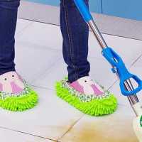 拖地拖鞋鞋套 清洁地板鞋套擦地擦地鞋套鞋套可套拖把头拆洗