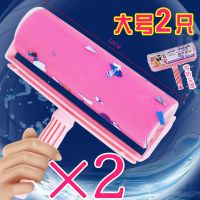 可水洗粘毛滚 粘毛滚筒粘尘纸滚刷 非可撕式衣物沾毛吸衣服尘滚|2只大号(推荐)