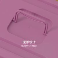 收纳箱衣服塑料带盖家用衣物储物盒子大号三件套玩具整理箱