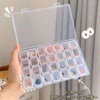 透明首饰盒ins风便携耳钉项链收纳盘耳饰防盒子多功能收纳盒