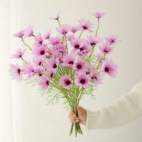 小雏菊仿真花洋甘菊假花花束餐桌客厅摆花装饰花手捧花小菊花|新洋甘菊浅紫5支