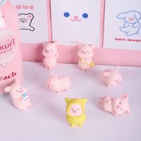 可爱6只装猪猪可爱卡通小猪工艺品微景观装饰品时尚创意摆件