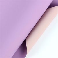 鲜花包装纸花束包装迷束纸防水双色魔术纸鲜花花店花艺diy包装纸|丁香紫+裸粉【40*45cm】10张