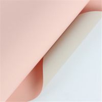 鲜花包装纸花束包装迷束纸防水双色魔术纸鲜花花店花艺diy包装纸|藕粉+奶白[40*45cm]10张
