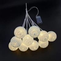 糖果灯球花束球情人节鲜花包装材料装饰灯星空灯球满天星花束|浅蓝色糖果灯球10球[铁丝杆]