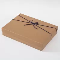 长方形生日礼物包装盒礼盒空盒精美礼品盒商务礼物包装盒|卡其色盒子一个 特小号18*13*5