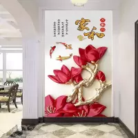 自粘整张墙纸玄关装饰画现代简约贴画卧室走廊客厅楼梯壁画玻璃贴|A02款 特大号:宽100cmX高200cm