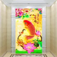 自粘整张墙纸玄关装饰画现代简约贴画卧室走廊客厅楼梯壁画玻璃贴|A05款 加大号:宽90cmX高180cm