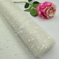 雪点纱网纱手工花束包装玫瑰包装材料花束包装纸鲜花包装材料网纱|本白 15厘米宽X2米长