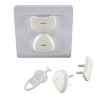 插座保护盖婴儿防护儿童防触电安全塞创意宝宝插头插孔塞插座堵头|第二代钥匙款白色 30个[15个两相+15个三相]